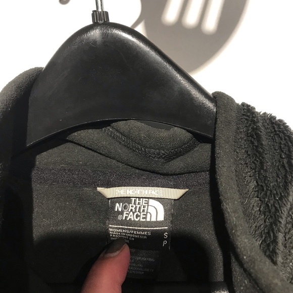 North Face ZIp Front Jacket Solid Black Size Small - Picture 2 of 2